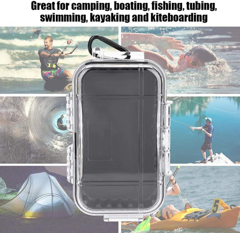 Waterproof Storage Case for Outdoor Sports, Dustproof Pressure Proof Dry Box for EDC Tools, Phone, Keys