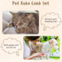 4 Pieces Pet Grooming Kit - Dematting Combs, Slicker Brush, Steel Comb for Dogs, Cats, and Poodles Hair Removal