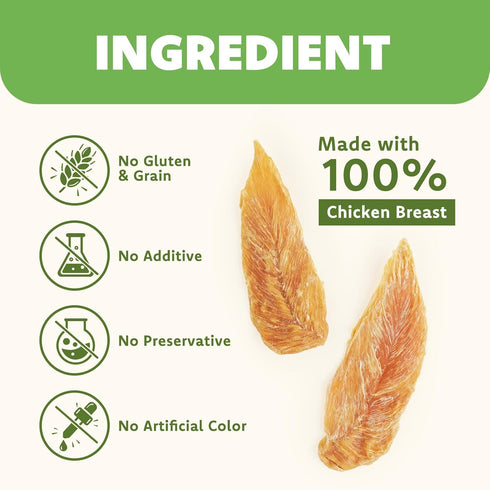 MON2SUN 21.2 oz Dog Treats Chicken Jerky, Single-Ingredient, Rawhide-Free, High Protein, Low Fat, Training Treats