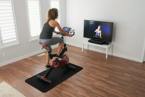 EnamelEVO 100% Treadmill Mat for Hardwood Floors - Recycled Rubber Mat for Home Gym Flooring, Durable Workout Fitness
