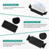 4 hygger Magnetic Aquarium Glass Cleaner, Dual-Blades Algae Fish Tank Glass Cleaner Brush with Detachable Algae