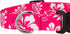 Country Brook Petz Deluxe Dog Collar, Premium Polyester for Durability, Comfort & Style, Pink Hawaiian, Large