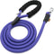 Dog Leash - Braided Rope Traction Lead for Medium/Large Dogs (1/2" - 6FT, Purple)