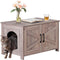 ZENY Cat Litter Box Enclosure, Litter Box Furniture Hidden, Wooden Litter Cabinet