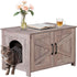ZENY Cat Litter Box Enclosure, Litter Box Furniture Hidden, Wooden Litter Cabinet