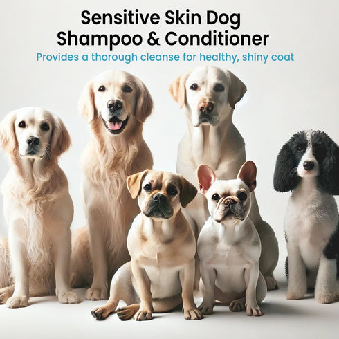 Set 16 oz ALFIE'S CHOICE Dog Shampoo and Conditioner | fl Each | Lavender & Rosemary with Biotin | for Itchy, Dry