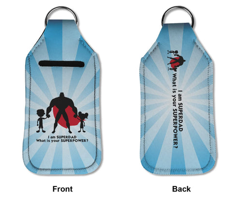 Super Dad Hand Sanitizer & Keychain Holder - Personalized Large