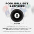 Set 2.25 Set Empire USA Billiard Economy Balls Regulation Pool Balls, Premium Resin Billiard Ball with Cue Ball