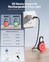 Coolice 2 Packs 4 Dog Lights for Night Walking, LED Collar Light, Modes Light for Walking at Night, Waterproof Dogs