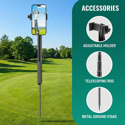 WIGERLON Adjustable Golf Tripod Stick for Phones - Perfect for Capturing Golf Moments