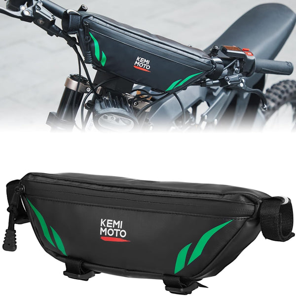 KEMIMOTO Universal Motorcycle Handlebar Bag, Waterproof Front Storage Bag for Sur-Ron Light Bee X, S X160 X260, Talaria