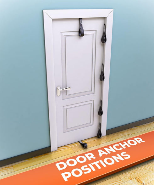 Sozzy Door Anchor for Resistance Bands, Extra Large Heavy Duty with Solid Nylon Core for Home Workout Equipment