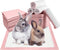 Tfwadmx Rabbit Pee Pads 100 Pcs 18" 13" Disposable Cage Liners Leak-Proof