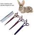 Set, Gavigain Purple Grooming Kit, Premium Stainless Steel Scissors Ergonomic Handle, Proof Comb, for Long Haired Pets