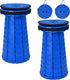 2 Pack Upgraded Collapsible Stools Folding Stool with Cushion,Retractable Folding Stool Max
