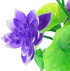 Simulated Lotus Ornament Flower, Plastic Purple Fishtank Decorations for Home Decor