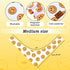 2Pcs One Happy Dude Dog Bandana Boho Smile Face Checkerboard Print Fabric Pet Scarf Medium Sizes Adjustable Pet Neckerchief Dog Bibs for Birthday Costume Accessories