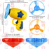 12 Set 3 6 Pcs Cat Fetch Toy with Red Spinning Tops Flying Discs Colorful Interactive Toys for Kitten Chasing Tracking