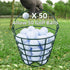 Roykaw Golf Ball Basket, Container for 50 Balls, Golf Ball Bucket with Handle, Built to Last, Easy to Organize