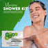 (3) Compact Personal Shower Kit To-Go (Green) Your Hygiene Companion for Travel, Gym, Camping | Shower on the Go |