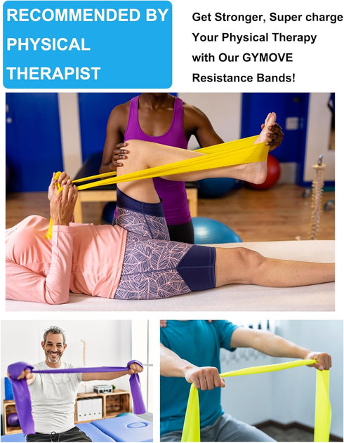 Resistance Bands Set, Long Exercise Bands for Arms, Shoulders, Legs, Butt, Workout Stretch Bands for Therapy
