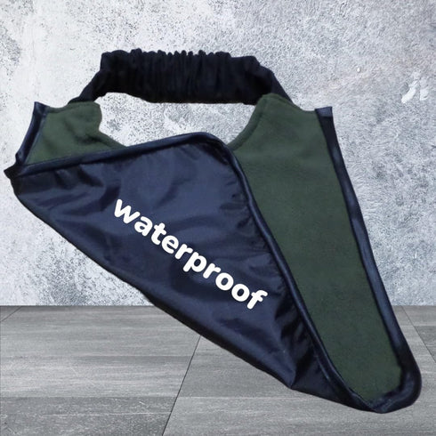 Anti-Pil Fleece Dog Bib Bandana Scarf for Dogs - Waterproof Backing - Adjustable Neck Strap - Keep Your Pup Warm