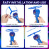 HOMQYTE 6 Rechargeable Disc Launcher with Flying Spinners for Outdoor Activities Game White Elephant Gift Fidget Toys