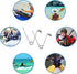 INCREWAY Tent Pole Clips, 20PCS Kayak Paddle Spring Snap Clips for Camping, 6mm Button