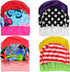 Quality Yes 3Pack Pure Colorful Polyester Cloth Fabric Bathing Caps - Swimming Hats for Water Sports (2 Pure + 1