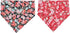 4 Pack Dog Bandanas Triangle Bibs Scarf Accessories, Japanese Style Small