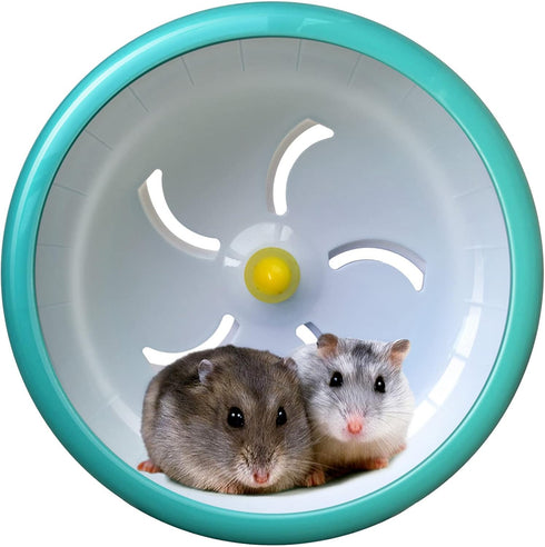 Hamster Wheel, Super Silent Hamster Exercise Wheel, Adjustable Stand, Quiet Hamster Wheel, 7 Inch Blue