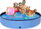Foldable Dog Pool - 79" x 12" Anti-Slip Portable Swimming Pool, Collapsible Kiddie Pool for Outdoor and Indoor Pets