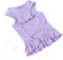 Pet Clothes Small Dog Blank Color Sport Dress T-Shirts Tanks for Female Dogs, 100% Cotton (XS, Violet)