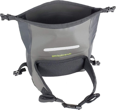 geckobrands Waterproof Tarpaulin Waist Pack, Durable Adjustable Water-Resistant Pack for Beach and Hiking