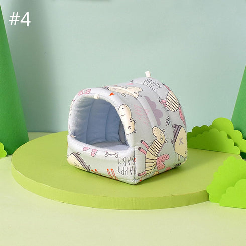 Shurhome Hammock Pet Bed Habitat Decors Cage Hideouts Resting Mats Ferrets Play Winter Hideaways Pet Supplies Washable