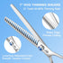 7" 21-Teeth Trimming Chunkers Dog Grooming Scissors, Professional Texturizing Blending Thinning Shears Pets Hair Kit