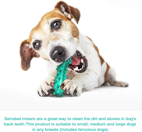 Carllg Puppy Teething Chew Toys - Indestructible Tough Dog Toothbrush Toys for All Breeds