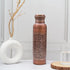 VJR Copper Bottle 33 Oz for Drinking Water Ayurvedic Leak Proof Floral Engraved Design