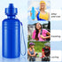 Tessco 20 Pcs 18 oz Kids Water Bottle Bulk - Plastic Sports Bottles, Squeeze Reusable Water Bottle Party Favors for
