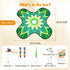 Paleclouds 3-in-1 3 Hide and Seek Cat Toy Mat, Interactive Cat Toys for Indoor Cats with Fluttering Butterfly & Moving