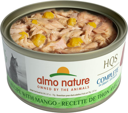 Almo Nature HQS Complete Tuna With Mango In Gravy, Grain Free, Adult Cat Canned Wet Food