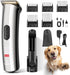 Professional Dog Grooming Clippers with Charging Dock, 5-in-1 Adjustable Blade Cordless Pet