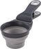 Dexas Pets Collapsible KlipScoop Dry Dog Food Scoop and Bag Clip, Light Gray, 1/2 Cup Capacity (PW650432429)