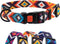 CollarDirect Aztec Dog Collar, Adjustable Nylon Tribal Pattern Pet Collar for Small Medium Large Dogs (Aztec Sunset)