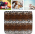 Fleece Pet Blanket, Warm and Comfortable Kennel Blanket for Camping, Travel, and Beach (Leopard Print, S)