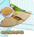 MotBach 3 Pieces Stainless Steel Bird Feeding Dish Cups, Parrot Food Water Bowls with Clamp for Pet Cage