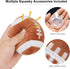 Dog Toys Balls, Chewable Plush Rugby for Dogs, Soft Squeaky Ball for Indoor & Outdoor Play, Birthday for Puppies