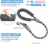 BAAPET 2/4/5/6 FT Dog Leash with Comfortable Padded Handle and Highly Reflective Threads for Small Medium and Large Dogs (2FT-1/2'', Black)