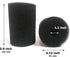 2 Pack X-Large Foam Filter Sponges for Canister Filters and Aquaclear 70/110 Filters, Round Pre-Filter 5.91" x 4.13"