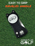 Premium 5-in-1 Golf Divot Repair Tool and Ball Marker, Club Tee, Putting Alignment, Switchblade Design Gift